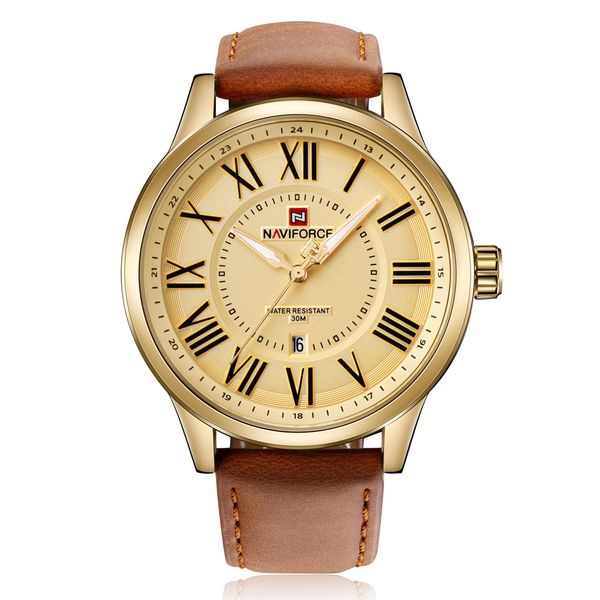 watches wristwatches naviforce original good men's analog quartz waterproof sport leather band date wrist watch 9126, Silver
watches wristwatches naviforce original good men's analog quartz waterproof sport leather band date wrist watch 9126, Silver