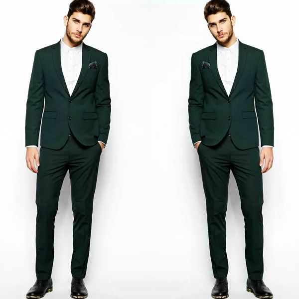 charming dark green mens suits two pieces peaked lapel slim fit groom tuxedos for weddings ( jacket+vest), Black;gray
charming dark green mens suits two pieces peaked lapel slim fit groom tuxedos for weddings ( jacket+vest), Black;gray
