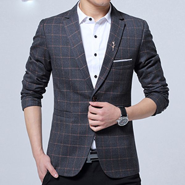 new lattice men's casual suit jacket men fit slim blazers jacket coat high-quality male jackets, White;black
new lattice men's casual suit jacket men fit slim blazers jacket coat high-quality male jackets, White;black
