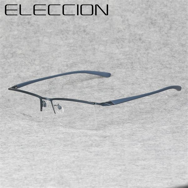 eleccion titanium half frame for men's glasses myopia eyeglasses on optical prescription eyewear frame, Silver
eleccion titanium half frame for men's glasses myopia eyeglasses on optical prescription eyewear frame, Silver