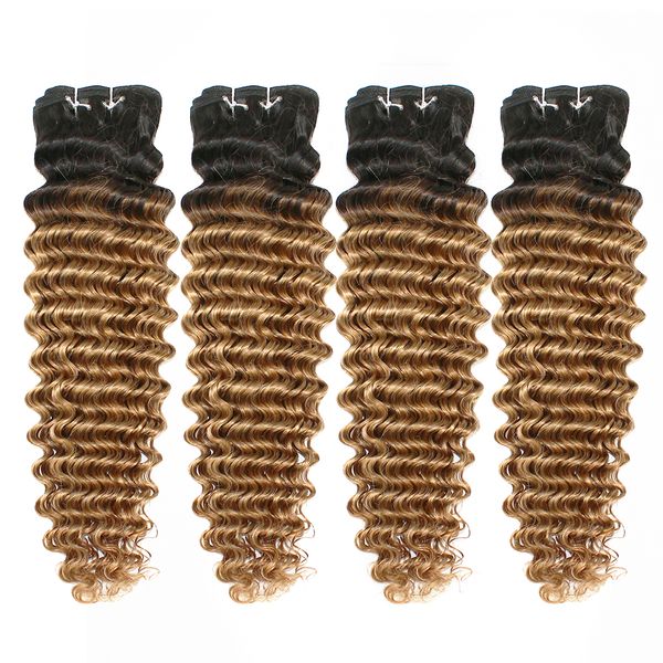 Colored Brazilian Hair Bundles 400g Deep Curly T1B/27 Blonde Ombre Hair weave Bundles Short Bob Style Human Hair Weaves 
Colored Brazilian Hair Bundles 400g Deep Curly T1B/27 Blonde Ombre Hair weave Bundles Short Bob Style Human Hair Weaves