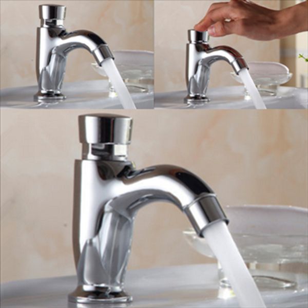 basin tap brass delay faucet touch press auto self closing cold water saving tap metered faucets
basin tap brass delay faucet touch press auto self closing cold water saving tap metered faucets