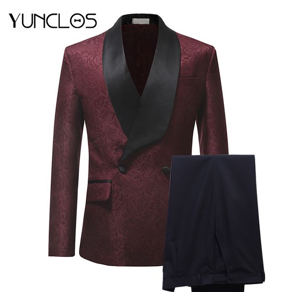 yunclos new arrival 2018 men suits burgundy red jacquard 2 pieces set tuxedo groomsman wedding suits terno masculino, White;black
yunclos new arrival 2018 men suits burgundy red jacquard 2 pieces set tuxedo groomsman wedding suits terno masculino, White;black