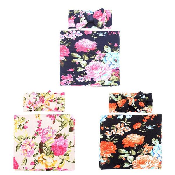 2pcs/set cute newborn baby bowknot flower print swaddle wrap hairband gift 
2pcs/set cute newborn baby bowknot flower print swaddle wrap hairband gift