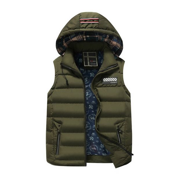 2018 new fashion sleeveless men's vest detachable cap vest men autumn winter warm waistcoat male windbreaker plus size 3xl, Black;white
2018 new fashion sleeveless men's vest detachable cap vest men autumn winter warm waistcoat male windbreaker plus size 3xl, Black;white