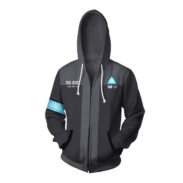 game detroit: become human hoodie men's casual hoodies sweatshirt rk800 kara ax400 3d printing hooded zipper coat, Black
game detroit: become human hoodie men's casual hoodies sweatshirt rk800 kara ax400 3d printing hooded zipper coat, Black