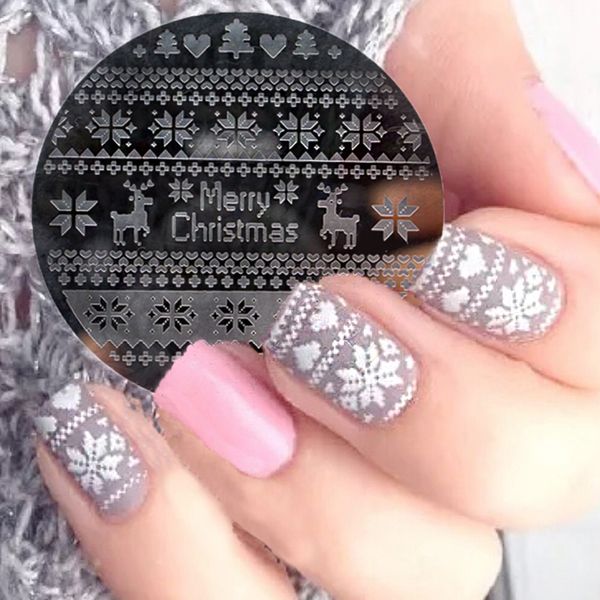 1pc christmas nail art alphabet snowflake deer lace flower design nail image printing plate stamping template manicure tool, White
1pc christmas nail art alphabet snowflake deer lace flower design nail image printing plate stamping template manicure tool, White