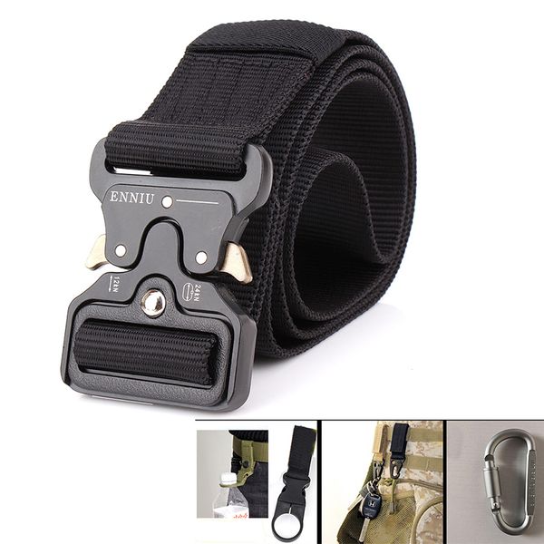 tactical belt men nylon belt army equipment swat soldier combat training carry waist men casual hunting waistband, Black;brown
tactical belt men nylon belt army equipment swat soldier combat training carry waist men casual hunting waistband, Black;brown