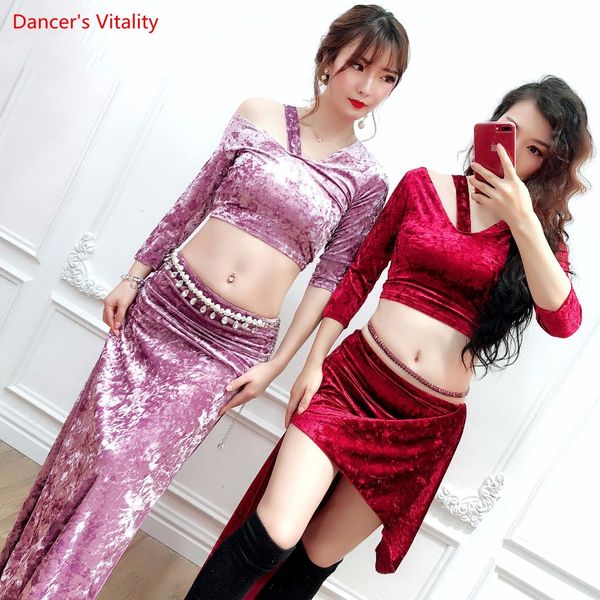 new women belly dance suit velvent half sleeves tops+skirt 2pcs set for lady's oriental dance belly performance costumes, Black;red
new women belly dance suit velvent half sleeves tops+skirt 2pcs set for lady's oriental dance belly performance costumes, Black;red