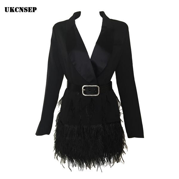 2017 fashion women jacket black feathers notched jaqueta feminina celebrity jackets elegant lady winter coat with belt, Black;brown
2017 fashion women jacket black feathers notched jaqueta feminina celebrity jackets elegant lady winter coat with belt, Black;brown