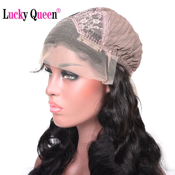 lucky queen hair products lace front wig human hair 130% density body wave with baby pre-plucked non-remy brazilian, Black
lucky queen hair products lace front wig human hair 130% density body wave with baby pre-plucked non-remy brazilian, Black