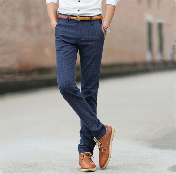 spring and autumn men suit pants casual pants dark lattice long mens office men lattice long trousers, Black
spring and autumn men suit pants casual pants dark lattice long mens office men lattice long trousers, Black