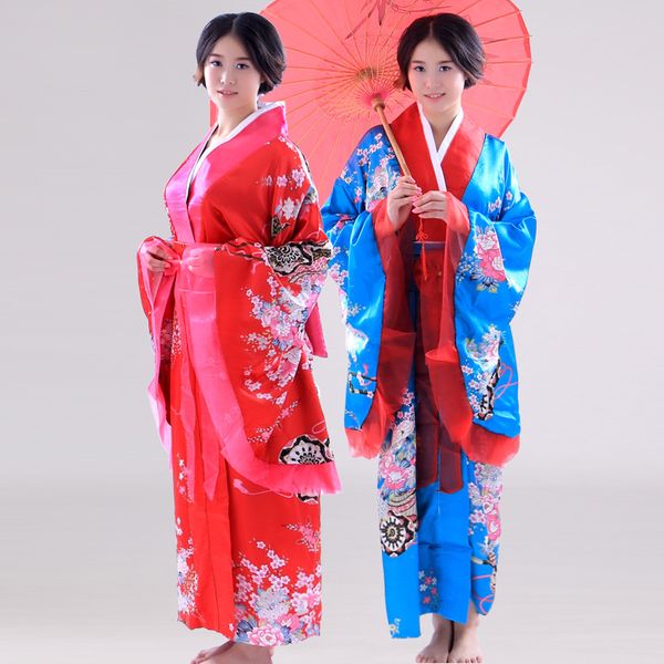 women japanese traditional costume female flower japanese kimono dress for stage cosplay lady yukata costume kimono, Red
women japanese traditional costume female flower japanese kimono dress for stage cosplay lady yukata costume kimono, Red