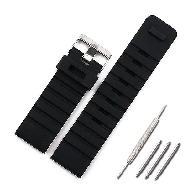 silicone strap men's watch accessories pin buckle 24mm outdoor sports waterproof rubber strap for brand watches watch men band, Black;brown
silicone strap men's watch accessories pin buckle 24mm outdoor sports waterproof rubber strap for brand watches watch men band, Black;brown