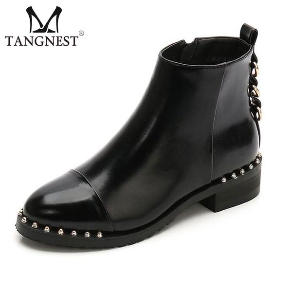 tangnest new patent leather ankle boots for women metal decoration chunky heel boots casual zipper boot high shoes xwx6892, Black
tangnest new patent leather ankle boots for women metal decoration chunky heel boots casual zipper boot high shoes xwx6892, Black