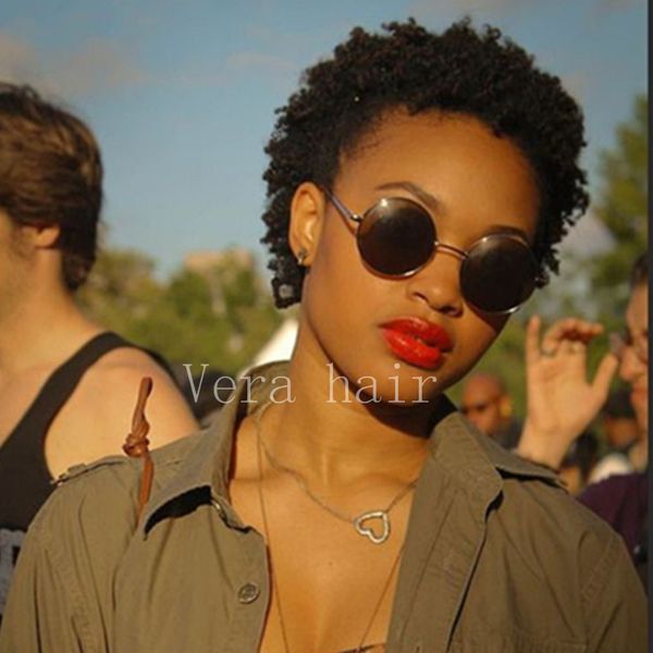 humanhair short afro short kinky curl wigs full machine made human hair kinkycurl none lacce front wig, Black;brown
humanhair short afro short kinky curl wigs full machine made human hair kinkycurl none lacce front wig, Black;brown