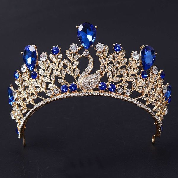 magnificent blue rhinestone peacock bridal crown tiaras fashion gold crystal diadem for women wedding hair jewelry accessories, Slivery;golden
magnificent blue rhinestone peacock bridal crown tiaras fashion gold crystal diadem for women wedding hair jewelry accessories, Slivery;golden