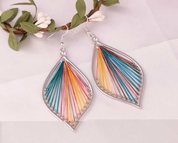redlip popular bohemia leaf drop earrings hand-made silk earrings for women high quality, Silver
redlip popular bohemia leaf drop earrings hand-made silk earrings for women high quality, Silver