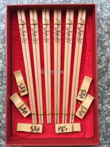 wholesale-6 pairs/set natural wooden panda chopsticks chinese style chopsticks gift set ing
wholesale-6 pairs/set natural wooden panda chopsticks chinese style chopsticks gift set ing