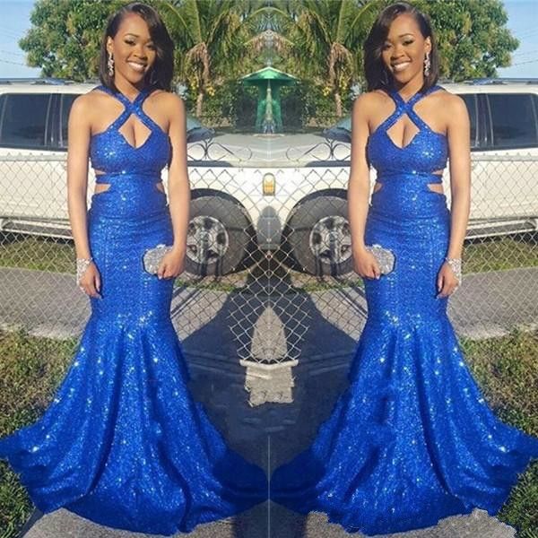 2018 new blingbling royal blue sequined keyhole neck long mermaid prom dresses black girls cutaway sides criss cross evening party gowns
2018 new blingbling royal blue sequined keyhole neck long mermaid prom dresses black girls cutaway sides criss cross evening party gowns