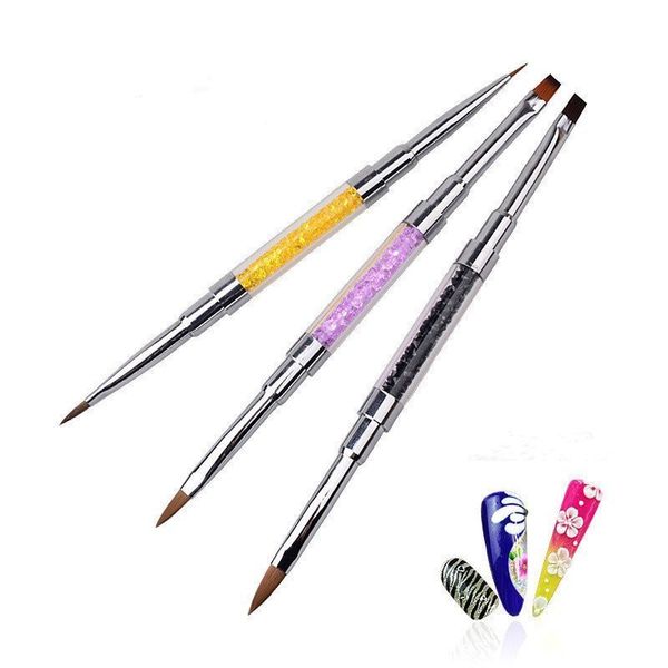 nail salon tool two-ways painted pen crystal ptherapy nail brushes rhinestone pen brush design multi-function dot painting nail brush, Yellow
nail salon tool two-ways painted pen crystal ptherapy nail brushes rhinestone pen brush design multi-function dot painting nail brush, Yellow