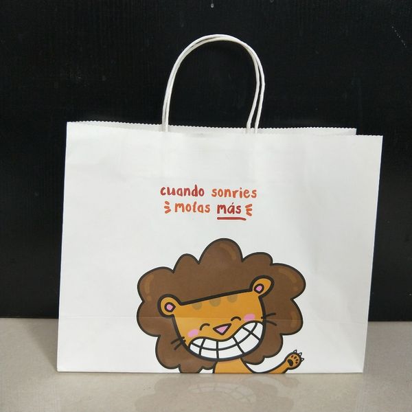 

wholesale 500pcs/lot custom printed logo boutique kraft paper bags/shopping bags/clothes/jewelry bags for shops ing