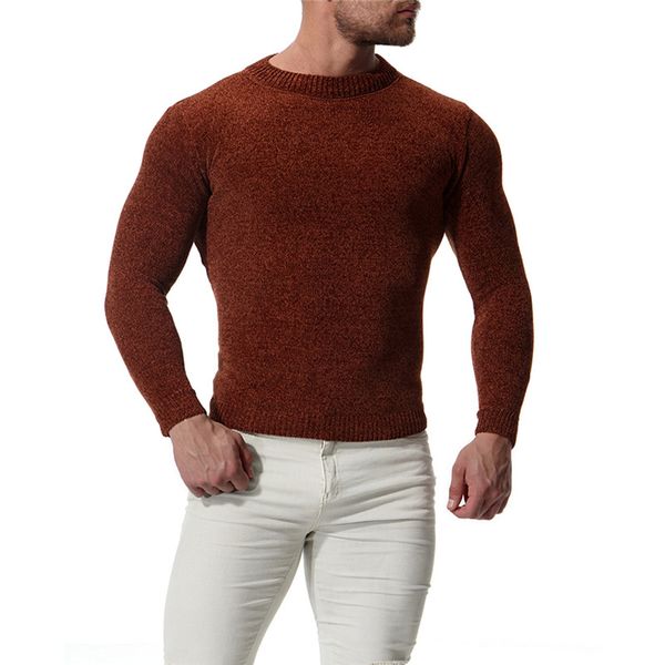 2018 autumn new solid color round neck knit bottoming shirt men's slim pullover color black / dark gray / brown size s-xl xxl, White;black
2018 autumn new solid color round neck knit bottoming shirt men's slim pullover color black / dark gray / brown size s-xl xxl, White;black