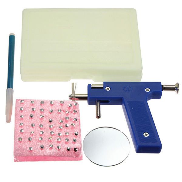 professional steel ear nose navel body piercing gun tool kit 98pcs instrument studs set blue, Slivery;golden
professional steel ear nose navel body piercing gun tool kit 98pcs instrument studs set blue, Slivery;golden