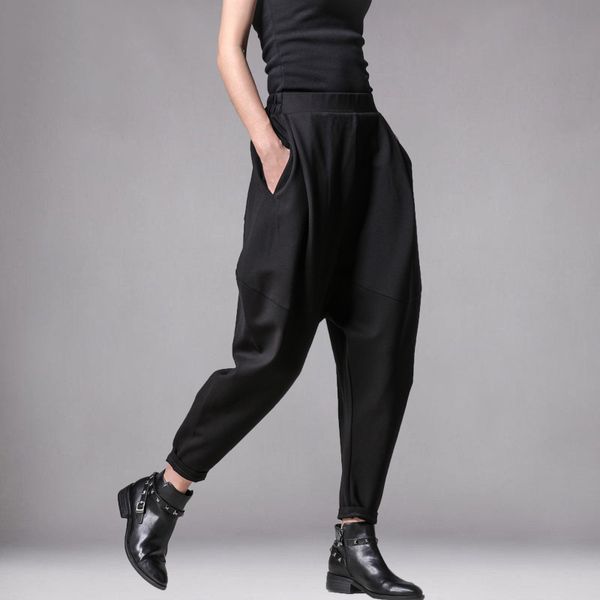 ejqyhqr elastic waist baggy harem pants women fashion solid color drop boom personality bloomers hip hop pants loose trousers, Black;white
ejqyhqr elastic waist baggy harem pants women fashion solid color drop boom personality bloomers hip hop pants loose trousers, Black;white
