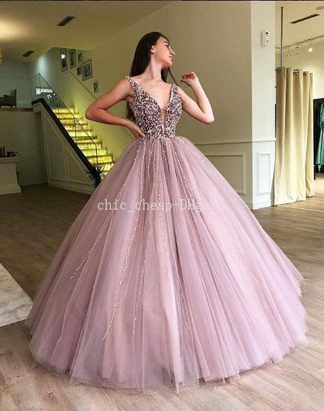 luxurious beaded pearls evening dresses vneck ball gown tulle prom dresses bridesmaid formal party gowns, Black;red
luxurious beaded pearls evening dresses vneck ball gown tulle prom dresses bridesmaid formal party gowns, Black;red
