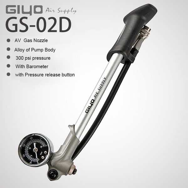 новый giyo 300 psi высокого давления велосипед shock портативных надувной надувной насос для амортизатора / вилка воздух аксессуары для вело
новый giyo 300 psi высокого давления велосипед shock портативных надувной надувной насос для амортизатора / вилка воздух аксессуары для вело