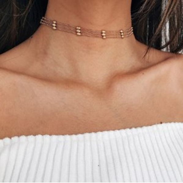 chokers necklaces for girls /ladies metal beads charm 18k gold silver tone alloy gift idea charm chokers, Golden;silver
chokers necklaces for girls /ladies metal beads charm 18k gold silver tone alloy gift idea charm chokers, Golden;silver