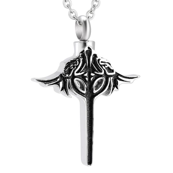 ijd9997 jesus cross and wing pendant necklace for pet/human ashes memorial ash keepsake urns ash holder funeral urn casket pendant necklace, Silver
ijd9997 jesus cross and wing pendant necklace for pet/human ashes memorial ash keepsake urns ash holder funeral urn casket pendant necklace, Silver