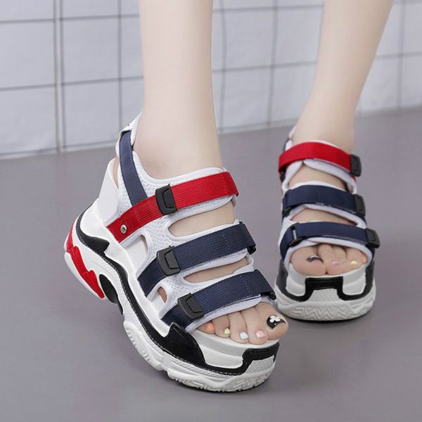 Summer Women High Heel Platform Sandals Wedge Height Increasing Peep Toe High Heels Hooks & Loops Lace Up Casual Ladies Shoes 11cm Heels
Summer Women High Heel Platform Sandals Wedge Height Increasing Peep Toe High Heels Hooks & Loops Lace Up Casual Ladies Shoes 11cm Heels