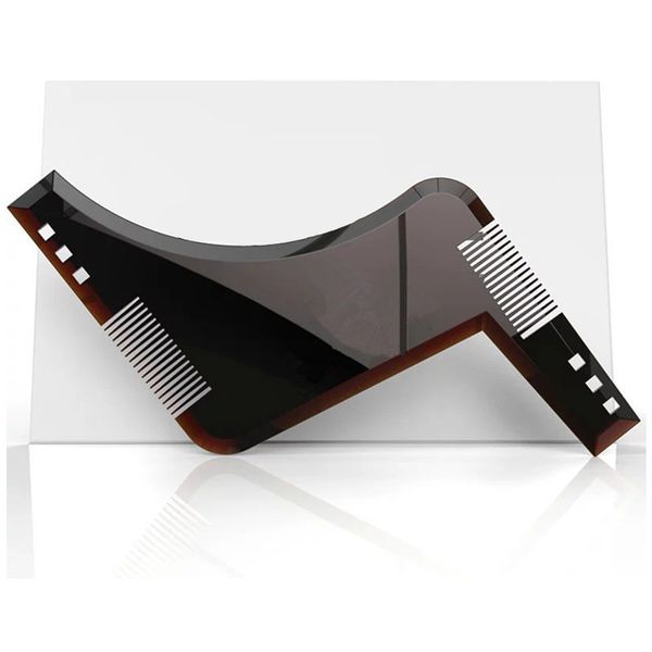 1pcs beard shaping styling template plus beard comb all-in-one tool abs comb for hair trim template, Silver
1pcs beard shaping styling template plus beard comb all-in-one tool abs comb for hair trim template, Silver