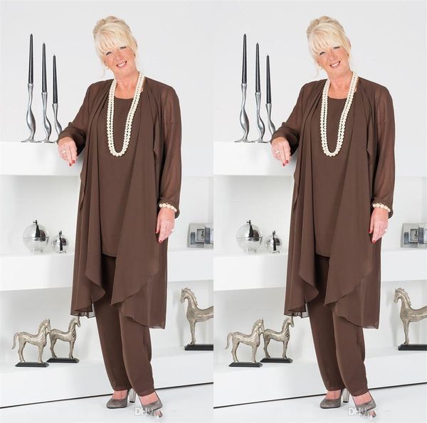 classic brown mother of the bride pant suits with jacket mother bride gowns wedding guest dresses plus size formal ladies wedding suits, Black;red
classic brown mother of the bride pant suits with jacket mother bride gowns wedding guest dresses plus size formal ladies wedding suits, Black;red