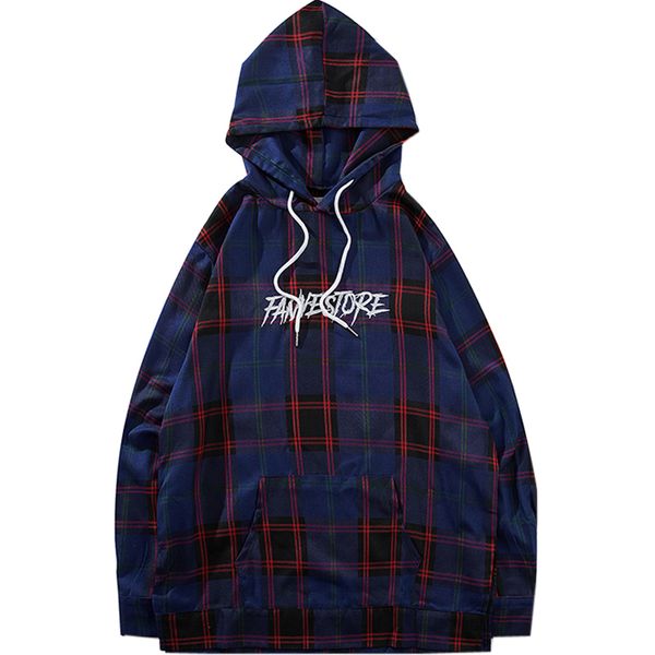 men hip hop hooded hoodies plaid letter embroidery hoodie streetwear retro loose youth fashion hoody autumn hipster street dance, Black
men hip hop hooded hoodies plaid letter embroidery hoodie streetwear retro loose youth fashion hoody autumn hipster street dance, Black