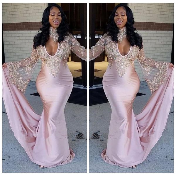 2021 high neck slim prom dresses keyhole long sleeve beaded backless mermaid evening gowns saudi arabia beautiful ladies formal wear, Black
2021 high neck slim prom dresses keyhole long sleeve beaded backless mermaid evening gowns saudi arabia beautiful ladies formal wear, Black