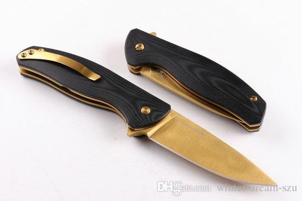 Gold Shirogorov Flipper Bearing System Folding knife 5CR15 58HRC Blade Hunting Knives Outdoor Camping Survival Gear P311Q
Gold Shirogorov Flipper Bearing System Folding knife 5CR15 58HRC Blade Hunting Knives Outdoor Camping Survival Gear P311Q