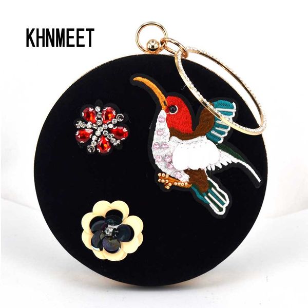 2 color beige black velvet women purse crystal flower embroidering bird party clutch bag ladies prom bag female evening 1604
2 color beige black velvet women purse crystal flower embroidering bird party clutch bag ladies prom bag female evening 1604