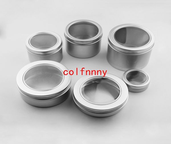 100pcs/lot 25ml 60ml 100ml aluminum cosmetic cream jar window cap, 150ml metal jars, 180ml aluminum box, packing tins container
100pcs/lot 25ml 60ml 100ml aluminum cosmetic cream jar window cap, 150ml metal jars, 180ml aluminum box, packing tins container