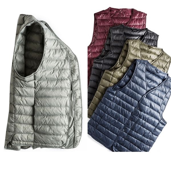 autumn winter men white duck down vest ultra light duck down waistcoat outwear male v-neck vest coat sleeveless jacket sf0535, Black
autumn winter men white duck down vest ultra light duck down waistcoat outwear male v-neck vest coat sleeveless jacket sf0535, Black