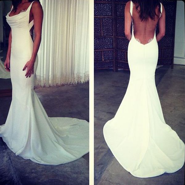 white elegnt prom party dress long mermaid evening gown open back formal party dress custom made, Black
white elegnt prom party dress long mermaid evening gown open back formal party dress custom made, Black
