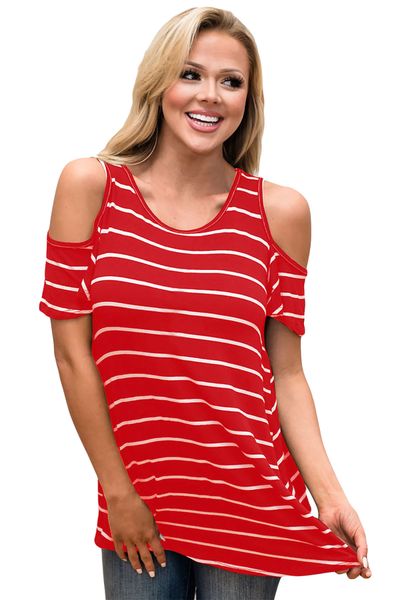 women's t-shirt women stripes tshirts ruffles design off the shoulder tees short sleeved tee, White
women's t-shirt women stripes tshirts ruffles design off the shoulder tees short sleeved tee, White