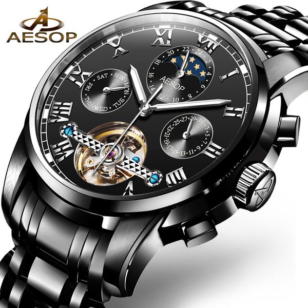 aesop new dress watch men automatic mechanical wristwatch sapphire crystal waterproof hollow male clock relogio masculino hodinky 31 9039g, Slivery;brown
aesop new dress watch men automatic mechanical wristwatch sapphire crystal waterproof hollow male clock relogio masculino hodinky 31 9039g, Slivery;brown