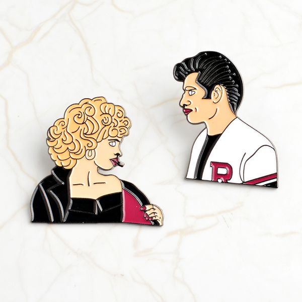 sandy and danny enamel brooch for children clothes backpack hat shirt collar clip lovers lapel pin women badge men breastpin wholesale hot, Gray
sandy and danny enamel brooch for children clothes backpack hat shirt collar clip lovers lapel pin women badge men breastpin wholesale hot, Gray