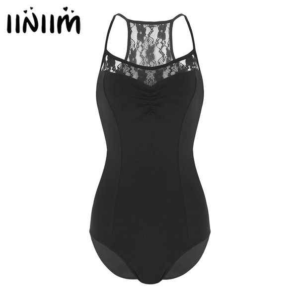 women spaghetti straps lace floral criss cross bailarina built in shelf bra leotard gymnastics bodysuit ballet dancewear, Black;red
women spaghetti straps lace floral criss cross bailarina built in shelf bra leotard gymnastics bodysuit ballet dancewear, Black;red