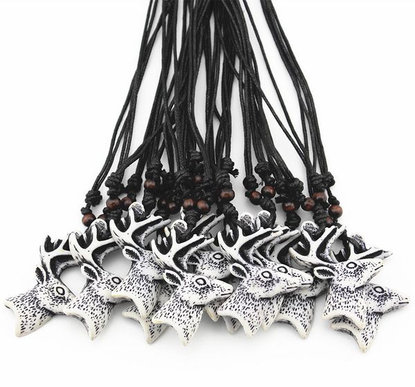 jewelry wholesale 12pcs/lot 12pcs yak bone carved lucky christmas reindeer pendant deer head necklace for men women childrens' gift mn5, Silver
jewelry wholesale 12pcs/lot 12pcs yak bone carved lucky christmas reindeer pendant deer head necklace for men women childrens' gift mn5, Silver