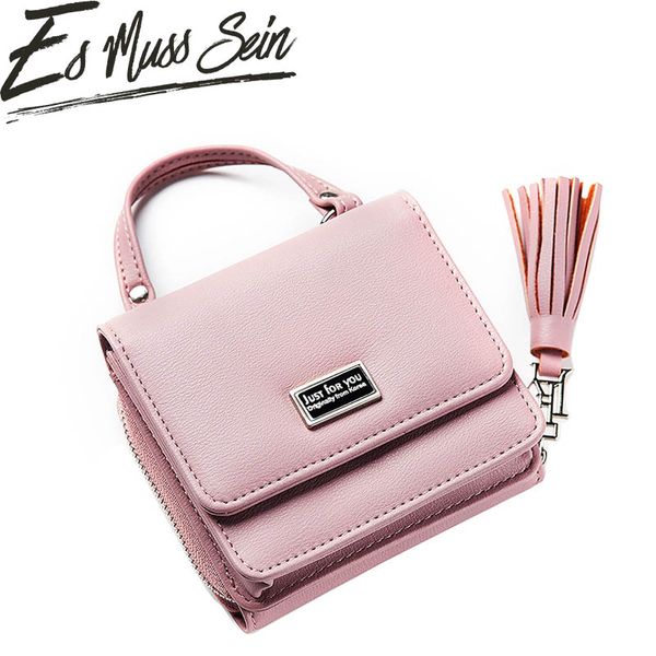 esmusssein women wallet fashion short day clutches bags high-capacity zipper hasp waterproof portable bags for dating party bag