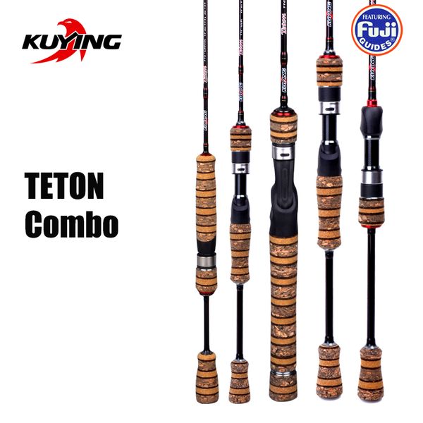 Kuying Teton 1.56m 1.8m 1.86m 1.9m 1.92m 1.98m Super Ultra Soft Baitcasting Casting Spinning Lure Fishing Rod Pole Cane Combo